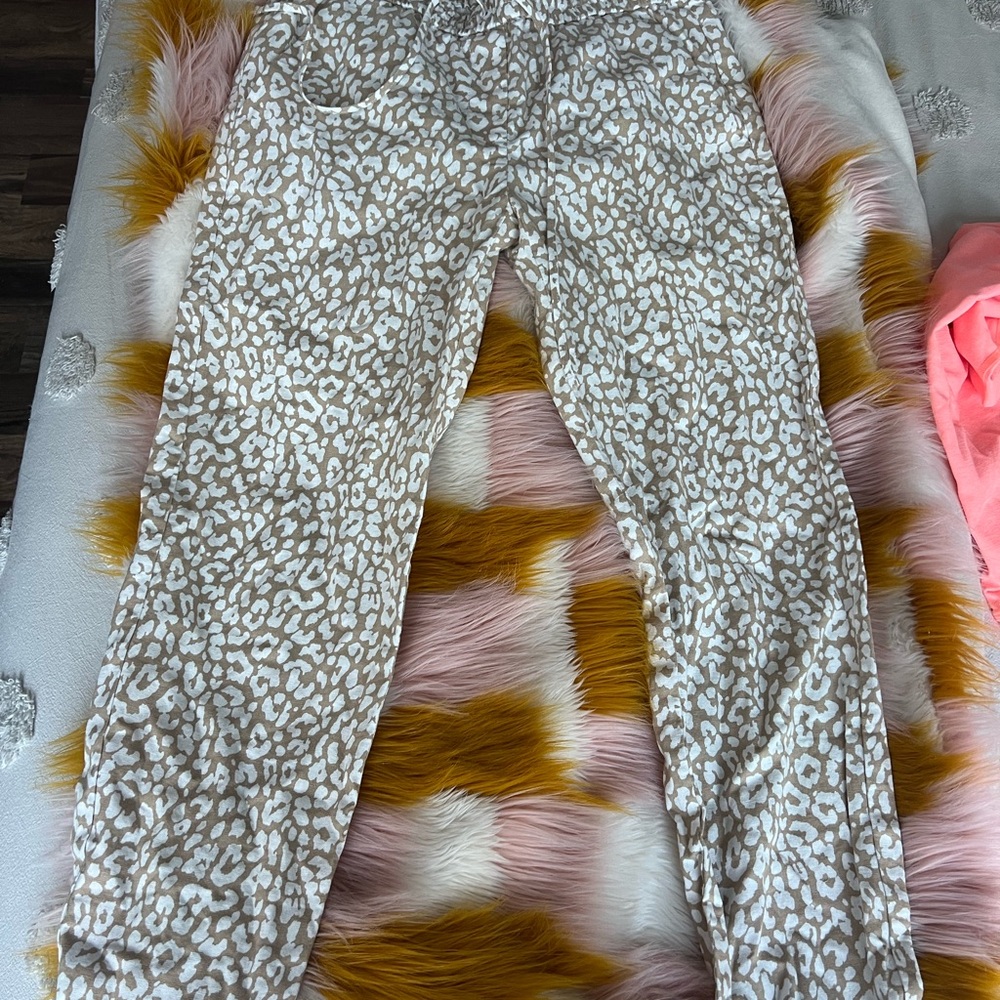 J Crew Cheetah print pants